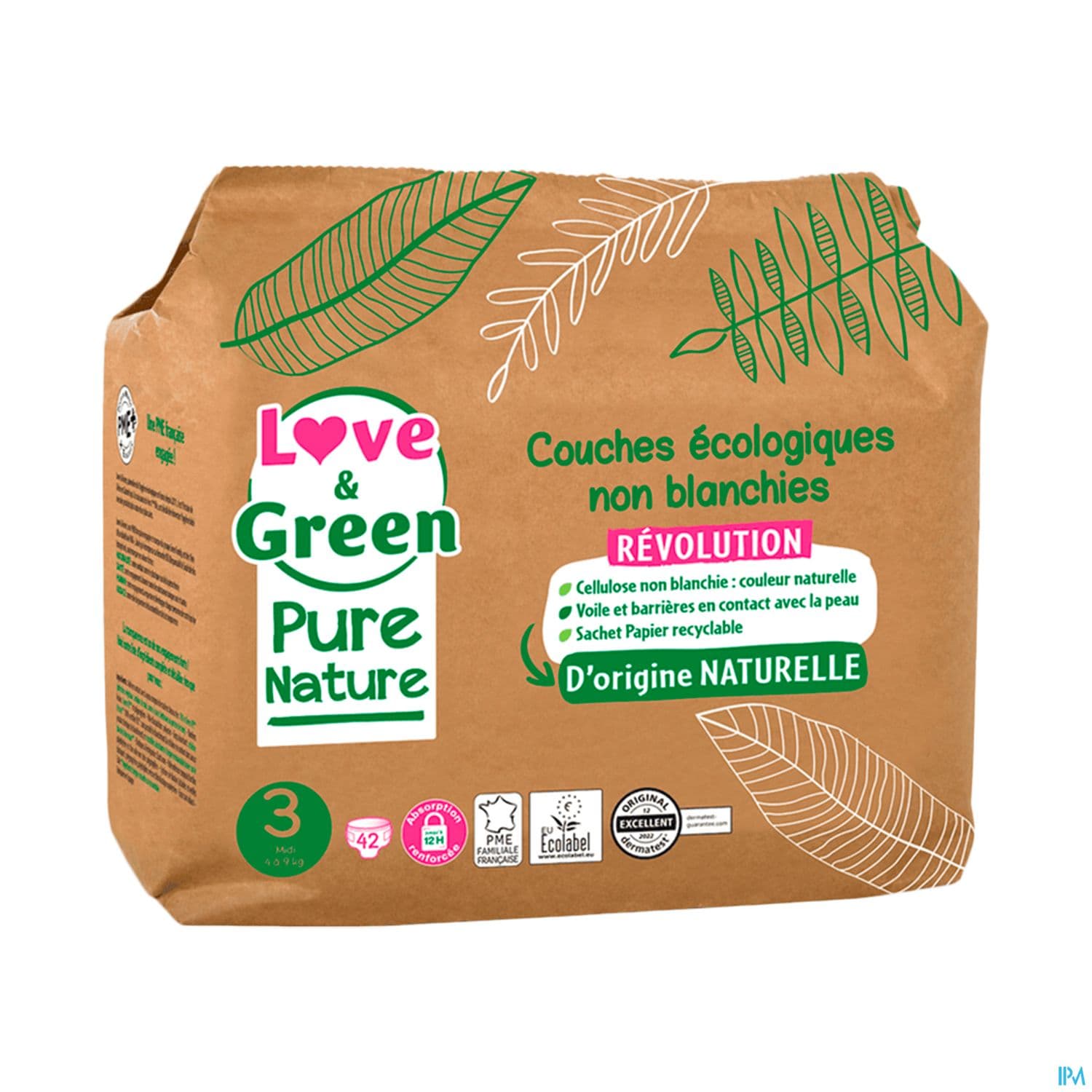 LOVE&GREEN COUCH PURE NATURE T3 42 — Pharmacie aux enfants