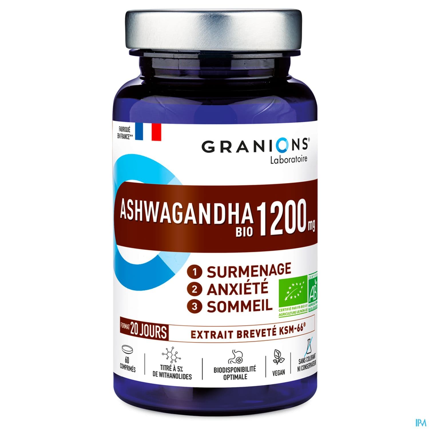 GRANIONS ASHWAGANDHA BIO CPR 60