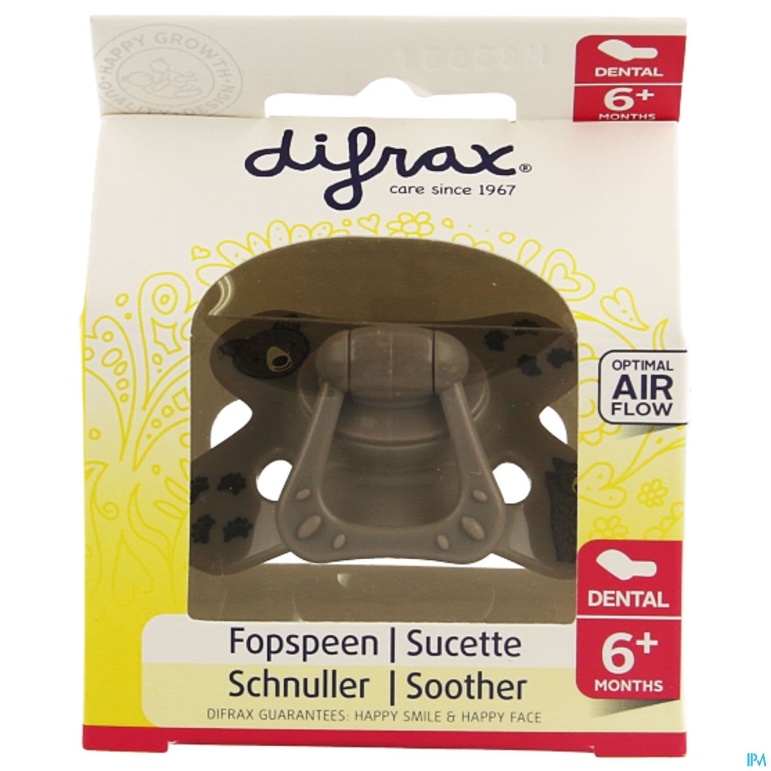 Difrax Sucette Dental 6/12mois