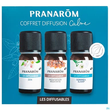 Pranarom Les Diffusables Coffret Calme Bio Eco 3x10ml
