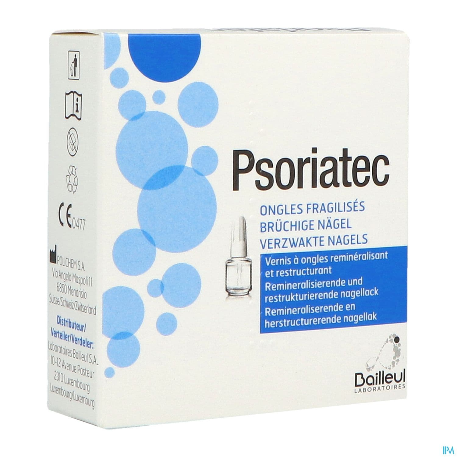 Psoriatec Vernis Ongles Fragilises Flacon 3ml3