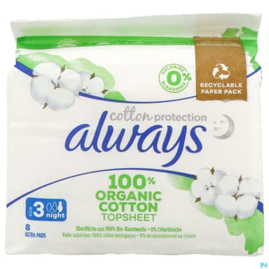 Always Cotton Protection Serviette Night 8