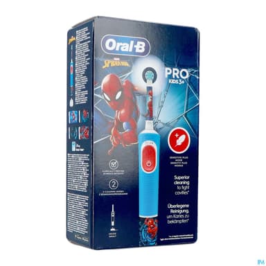 Oral B Pro Kids3+ Brosse A Dents Electrique Spiderman
