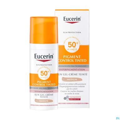 Eucerin Sun Pigment Gel Creme Teinte Spf50+ 50ml
