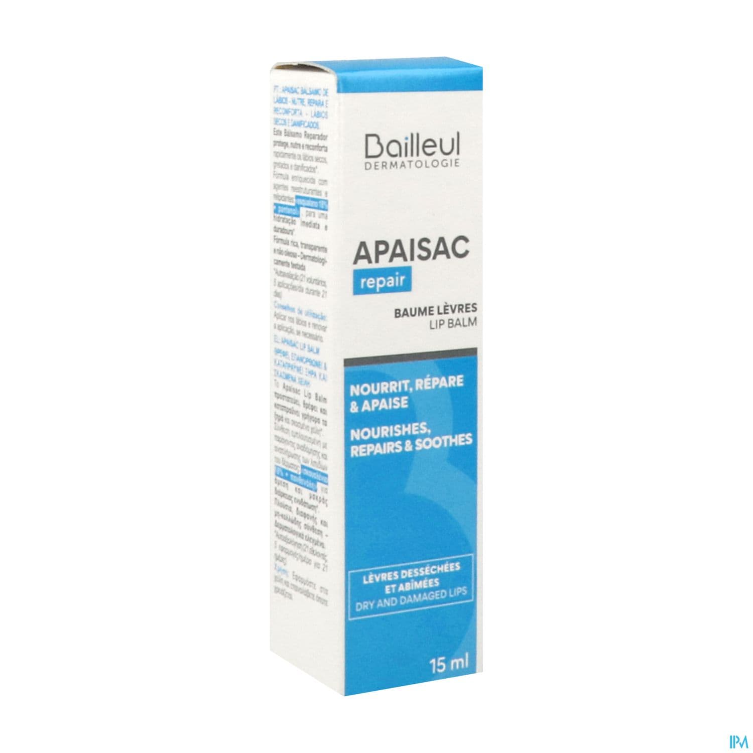 Apaisac Repair Baume Levres Tube 15ml