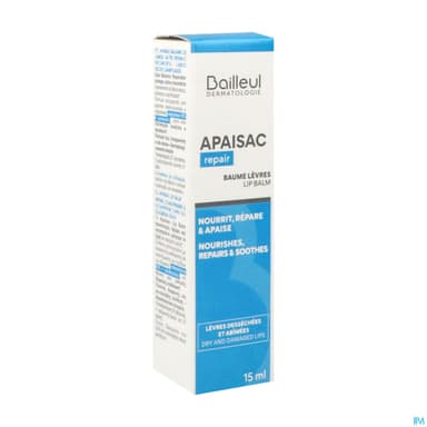 Apaisac Repair Baume Levres Tube 15ml