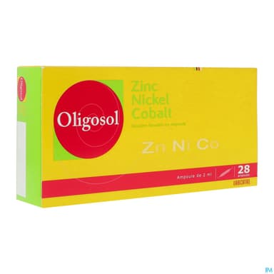 Oligosol Zinc Nickel Cobalt Solution Buvable Ampoule 2ml 28