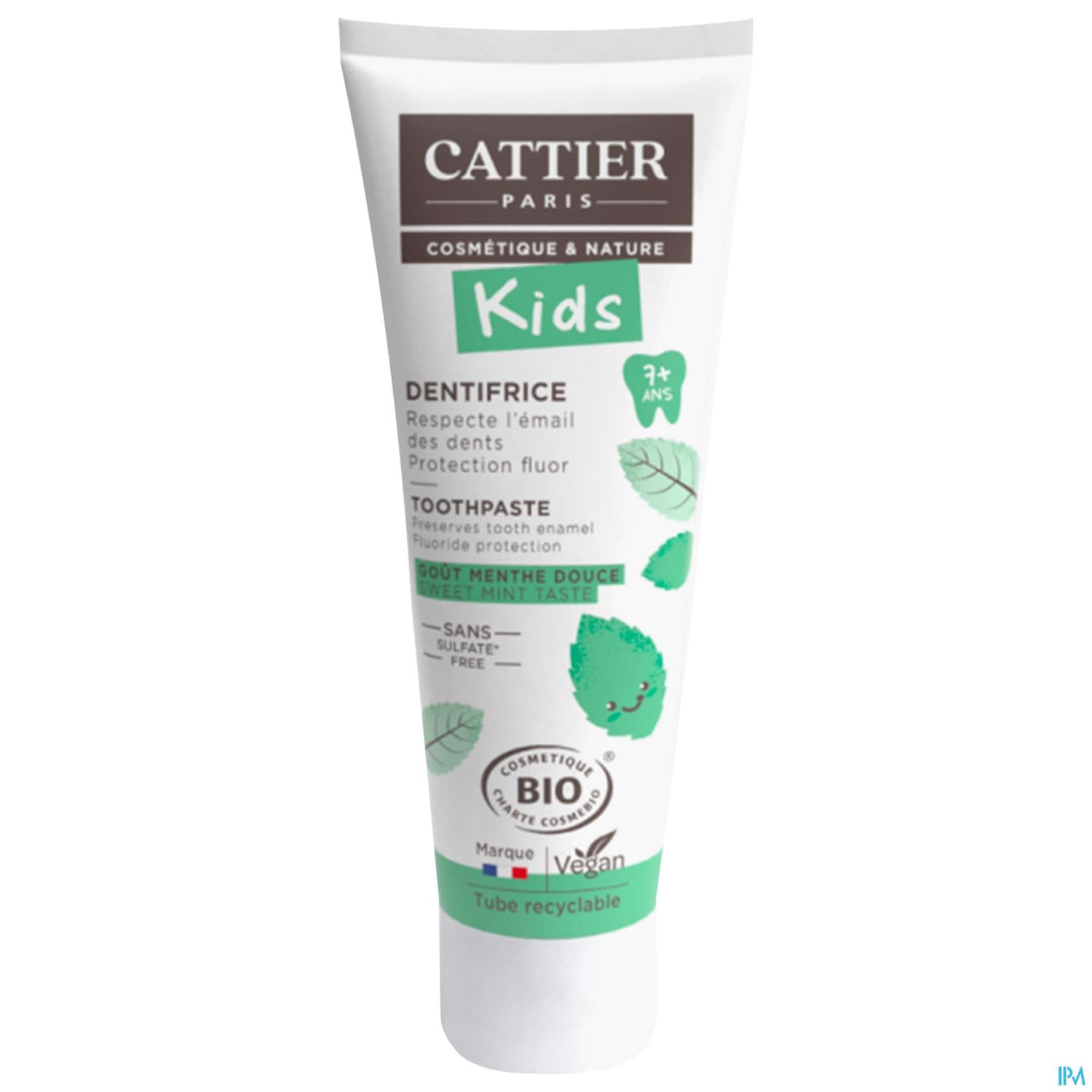 CATTIER KIDS DENT +7ANS MENTH 50ML