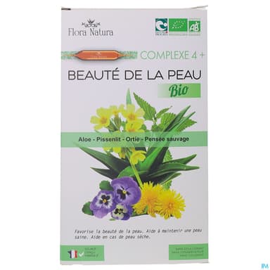 Flora Natura Complexe 4+ Beaute Peau Bio Ampoule 20