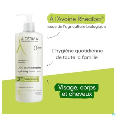 A-DERMA CR DCH HYDRATANTE 500ML