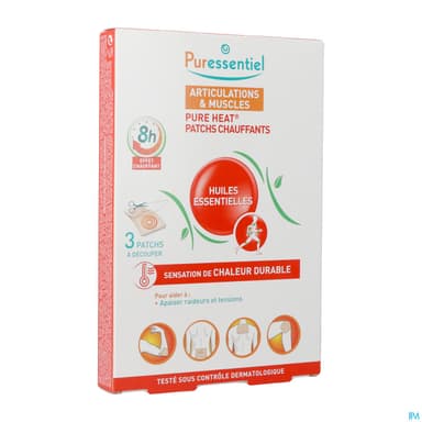 Puressentiel Patch Chauffant Pure Heat Articulations Muscles X3