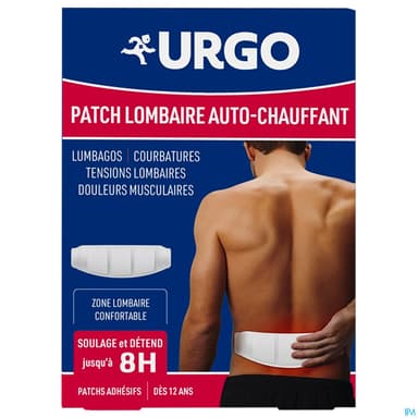 Urgo Patch Auto Chauffant Lombaire X4