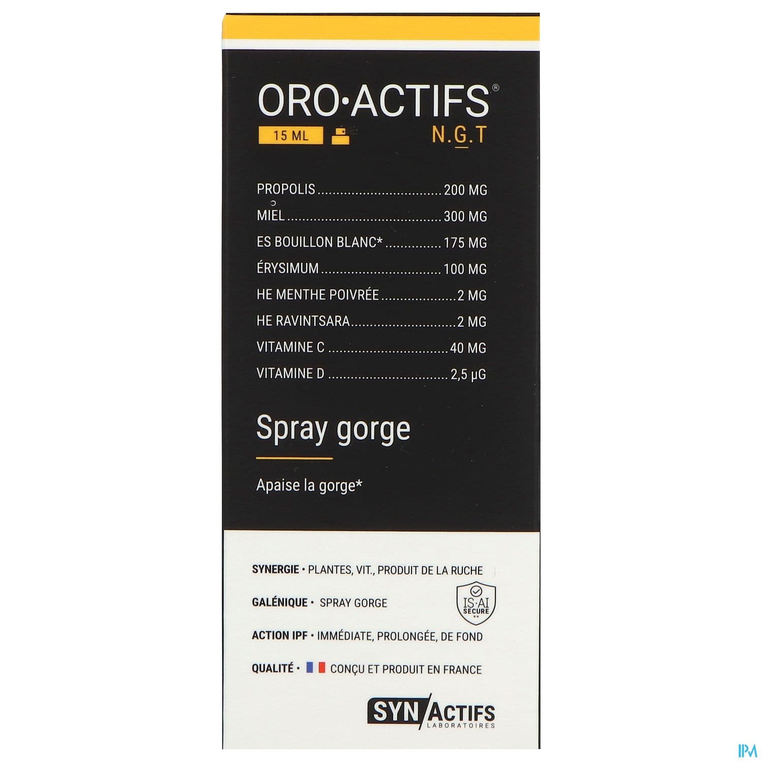 Synactifs Oro Actifs Spray Gorge 15ml