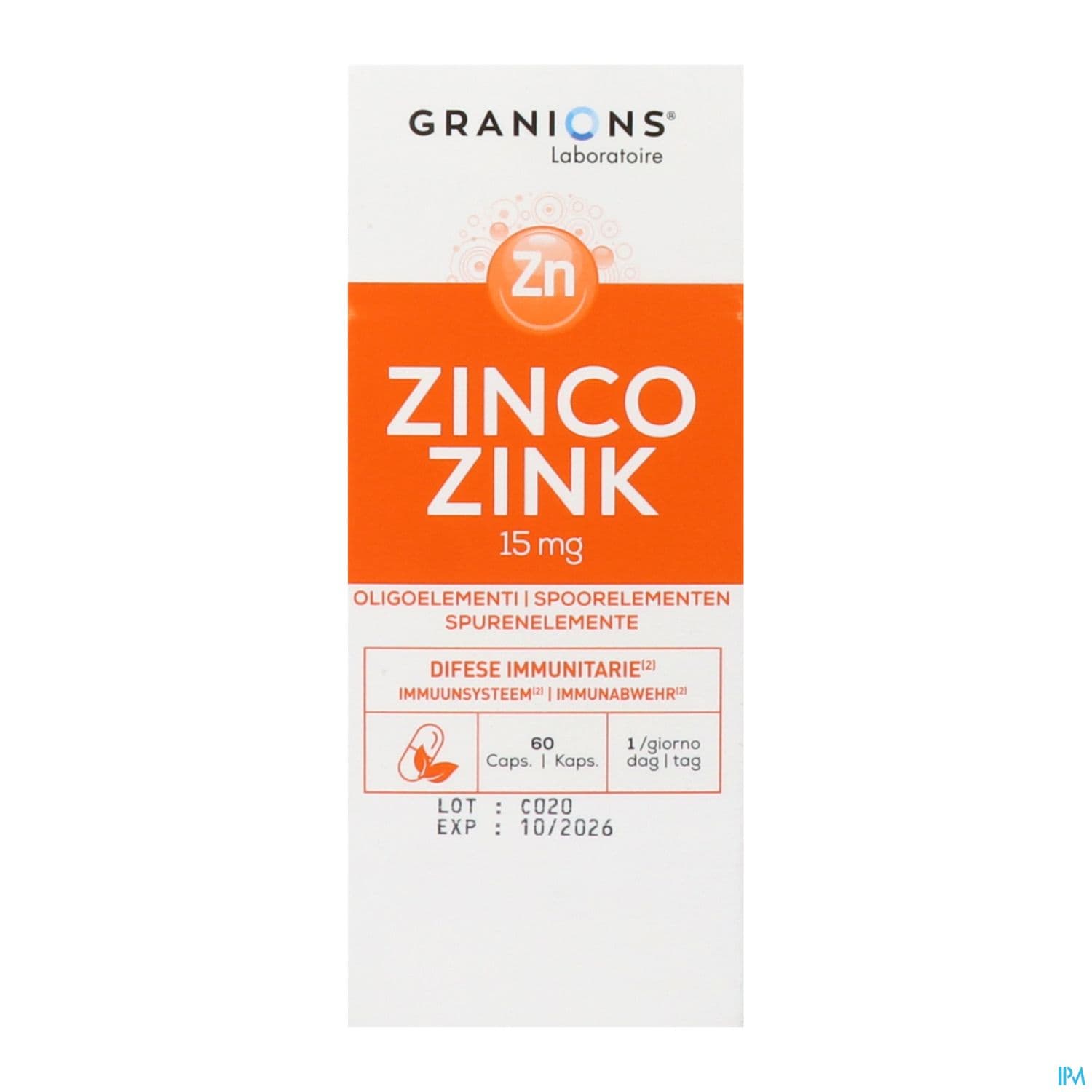 GRANIONS ZINC GELUL 60