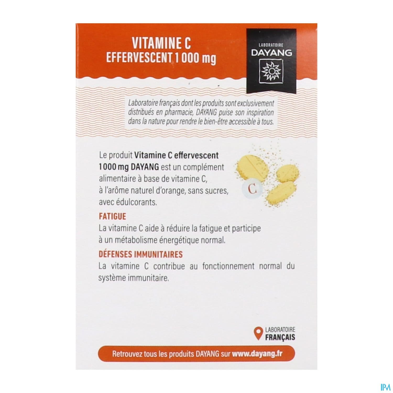 DAYANG VITAMINE C 1000MG CPR EFF20