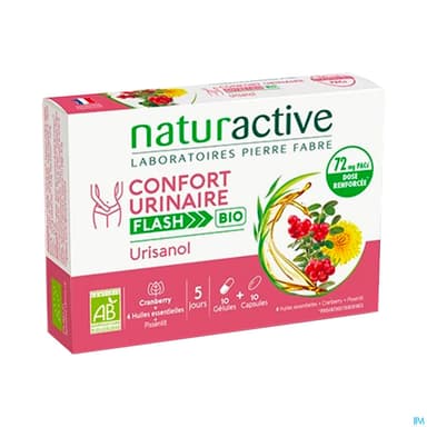 Naturactive Urisanol Confort Urinaire Flash Bio Gelule 10 + Capsule 10