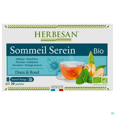 Herbesan Infusion Sommeil Serein Bio Sechet 20
