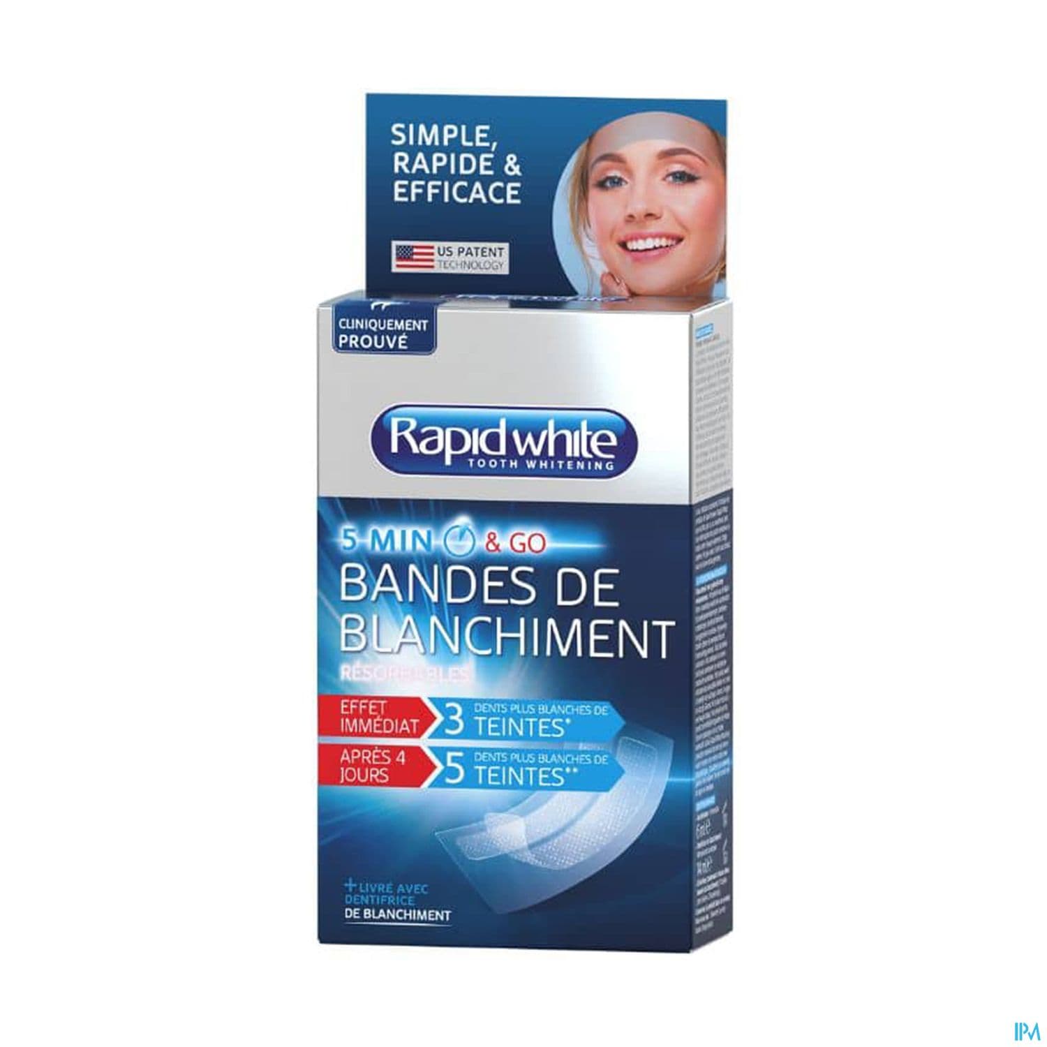 Rapid White Bande Blanchiment Sachet 8