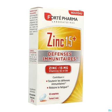 Forte Pharma Zinc 15+ Comprime 60