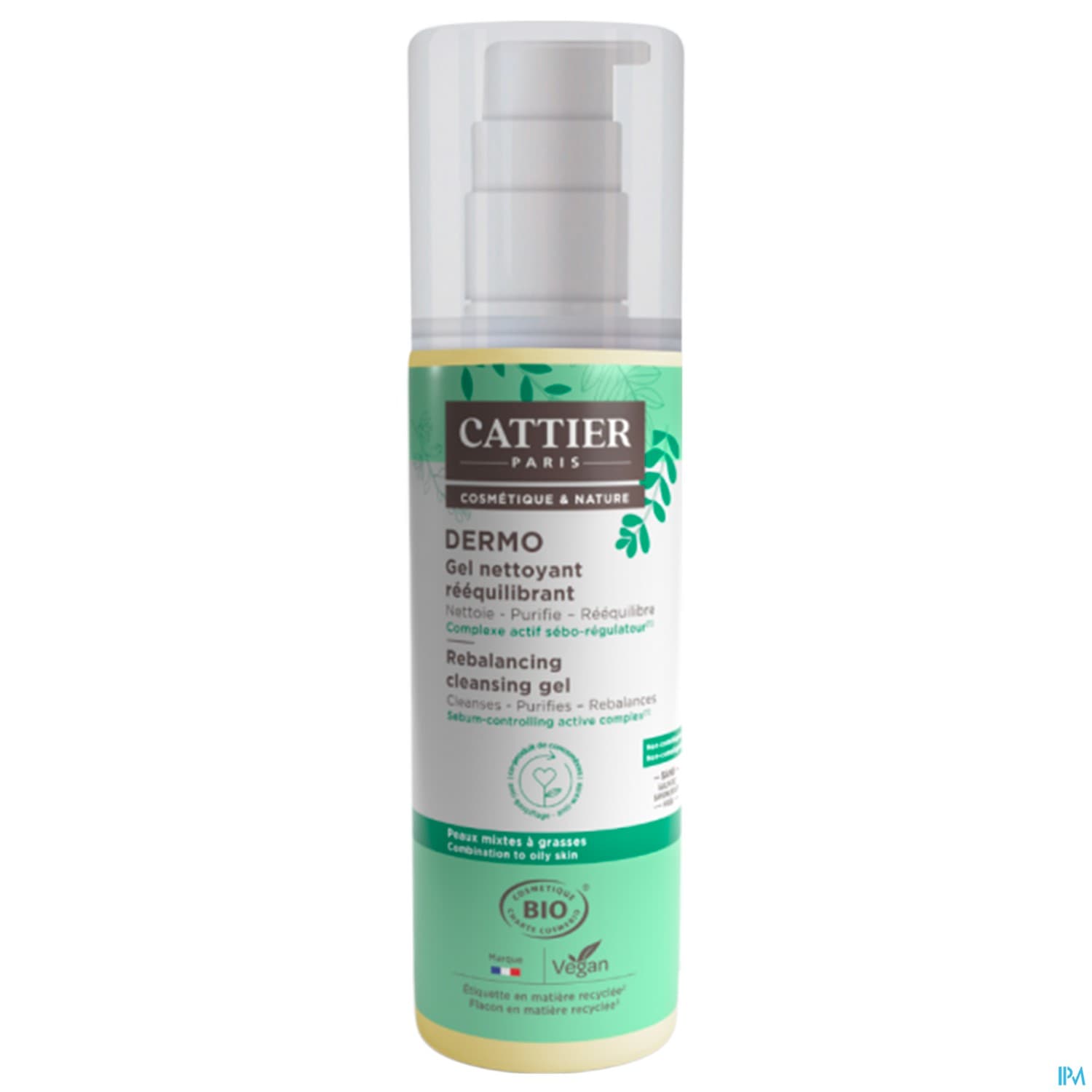 CATTIER GEL NETT REEQUILIBR 200ML