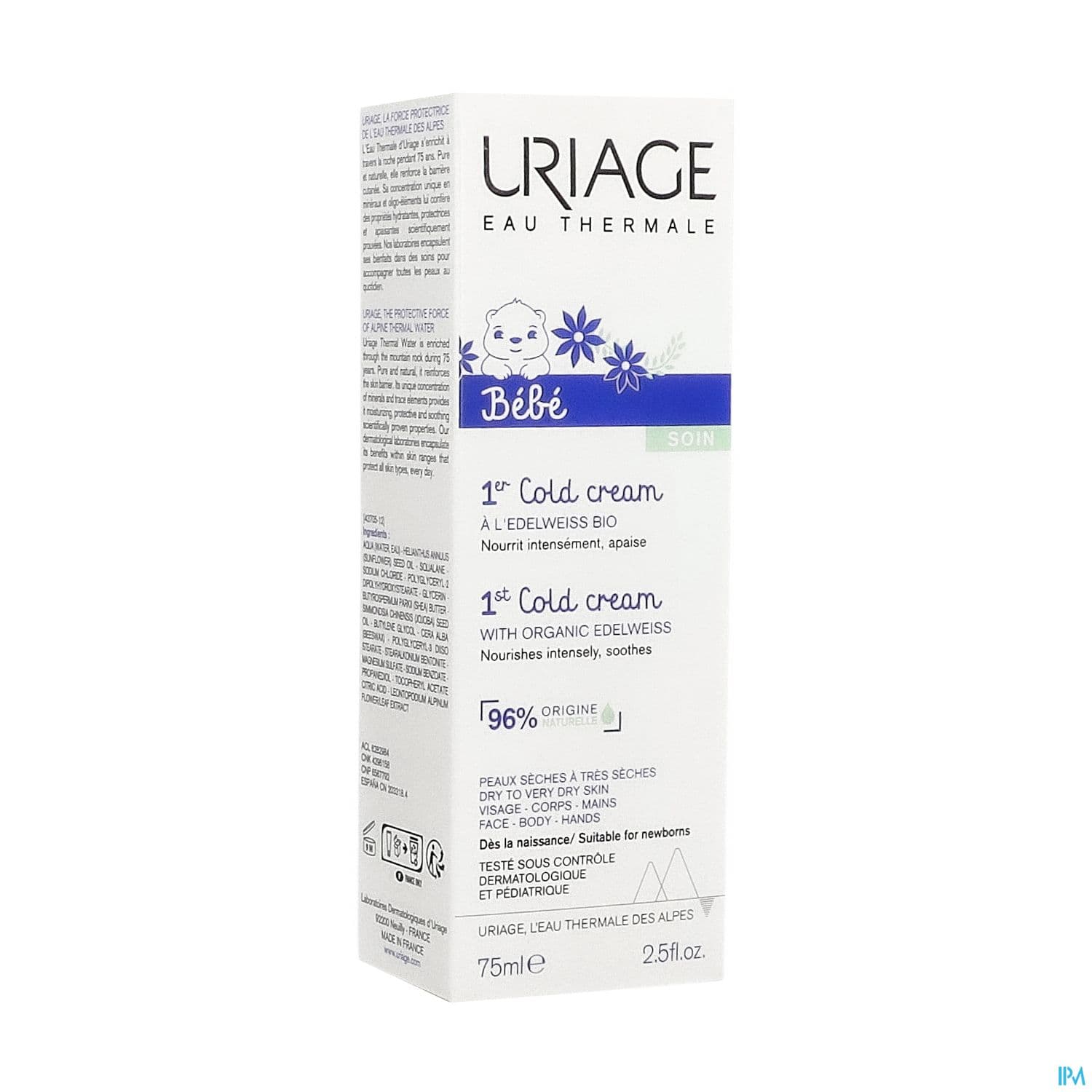 Uriage Bebe 1er Cold Cream Edelweiss Bio 75ml
