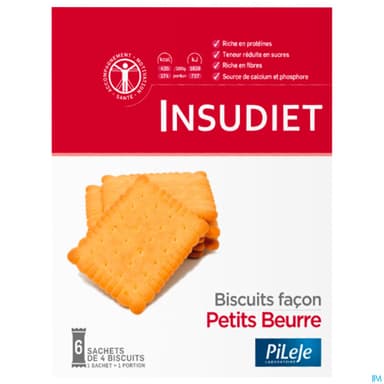 INSUDIET BISC PETIT BEURRE 24