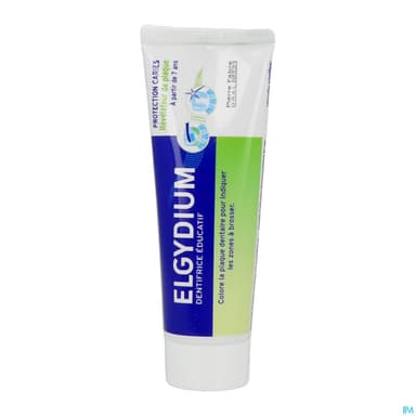 Elgydium Dentifrice Educatif Revelateur De Plaque Arome Pomme Fraiche 50ml