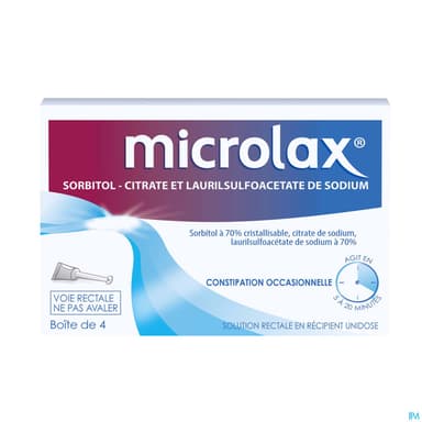 MICROLAX SORB S RECT UNIDOSE 4UNID-CAN/5ML