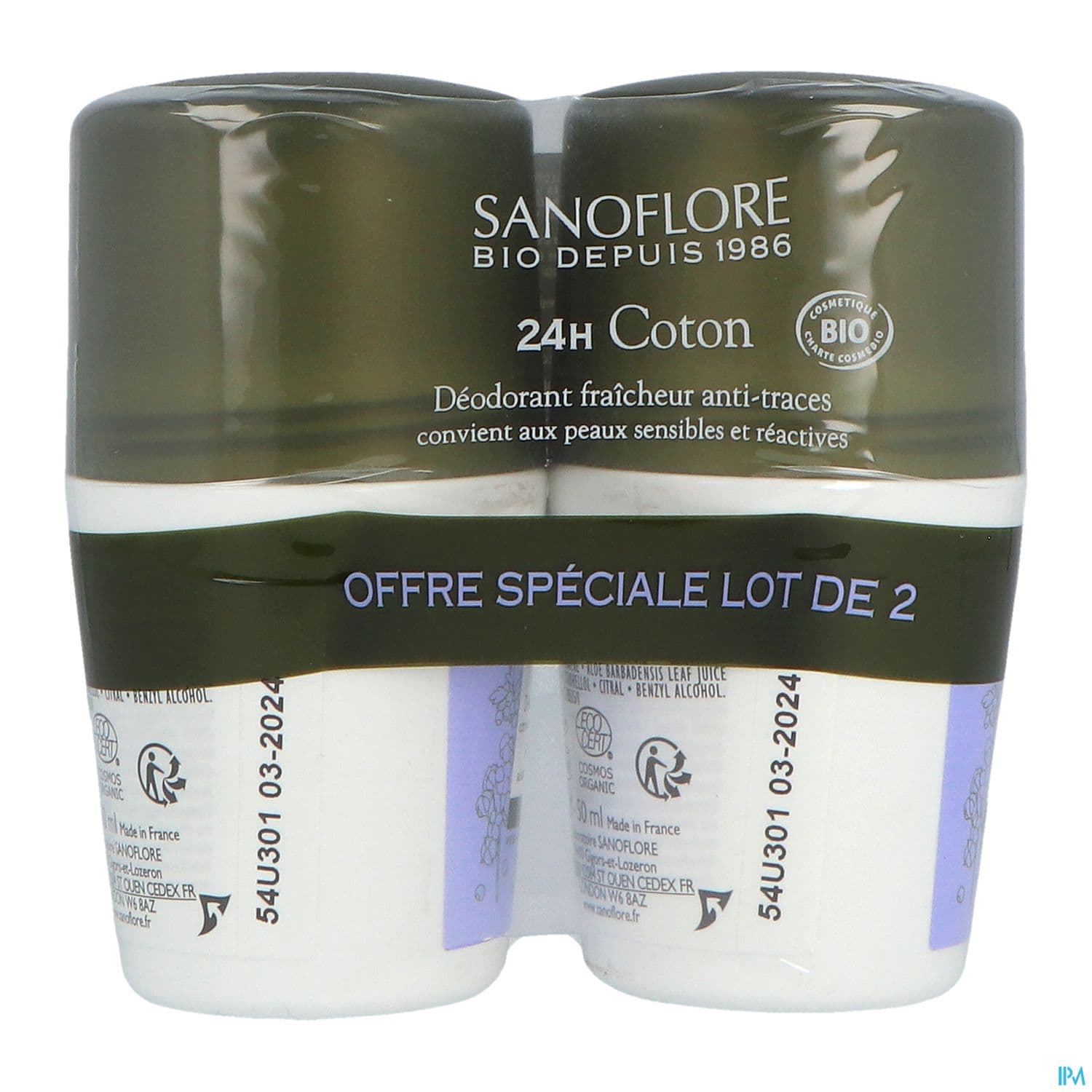 SANOFLORE DEOD PURETE LIN 50ML X2