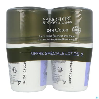SANOFLORE DEOD PURETE LIN 50ML X2