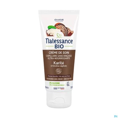 Natessance Bio Creme Sans Rincage Karite 100ml