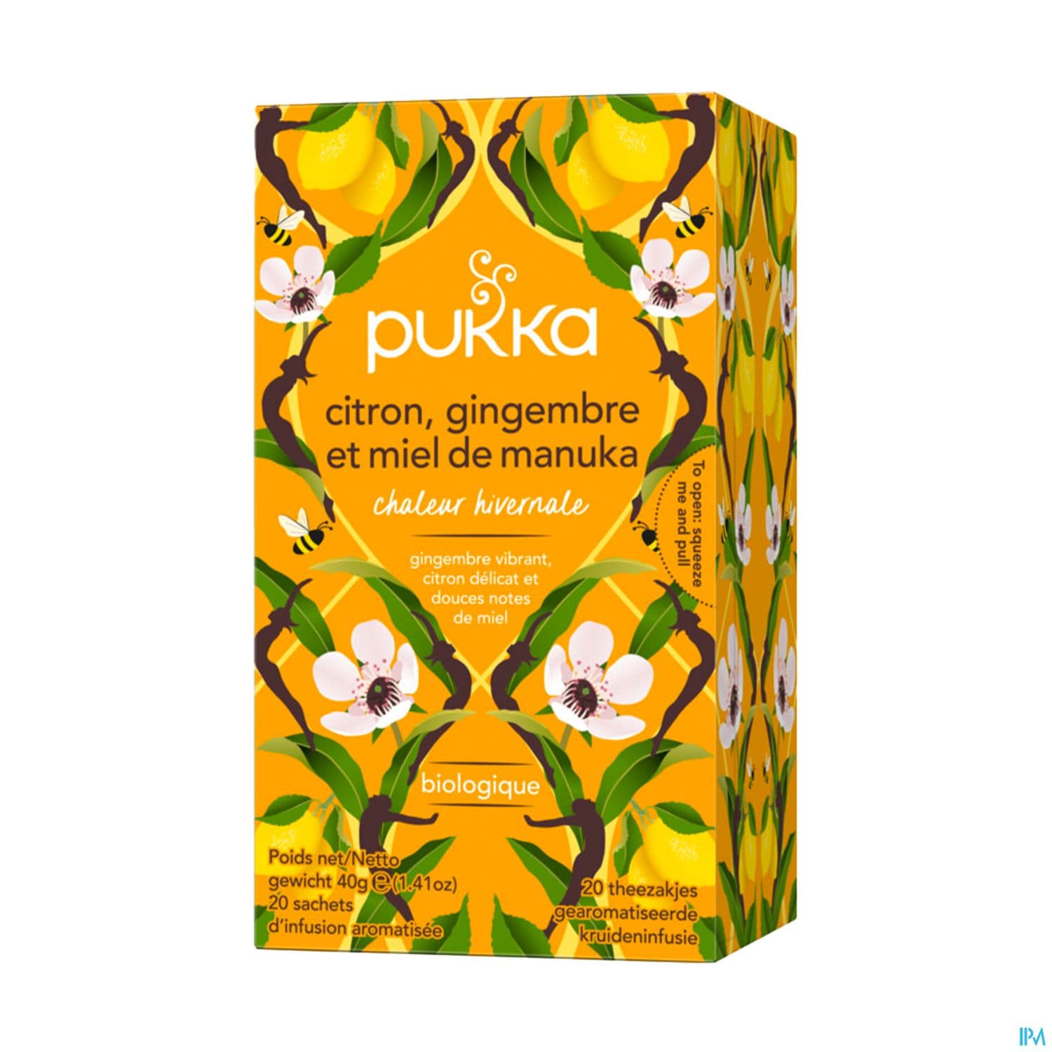 Pukka Infusion Citron Gingembre Miel De Manuka Bio Sachet 20