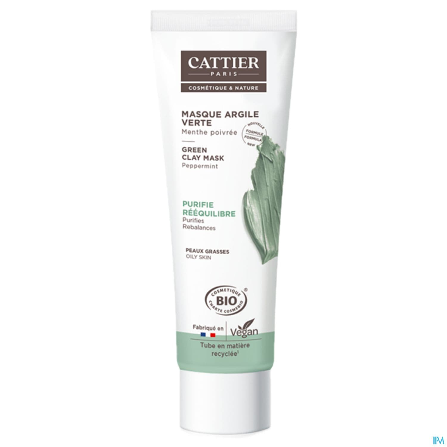 Cattier Masque Argile Verte Bio 100ml