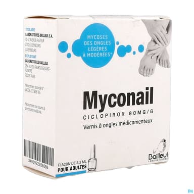 MYCONAIL 80MG/G VERNIS MED FL3,3ML