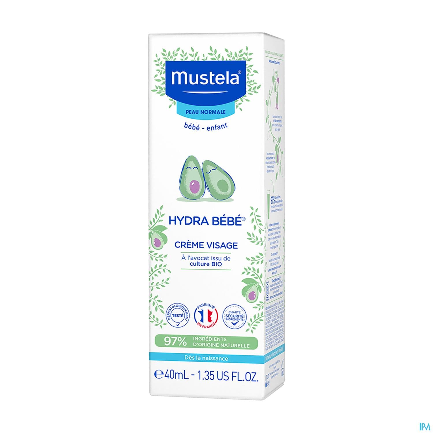 Mustela Bebe Enfant Hydra Bebe Enfant Creme Visage A l Avocat Bio 40ml
