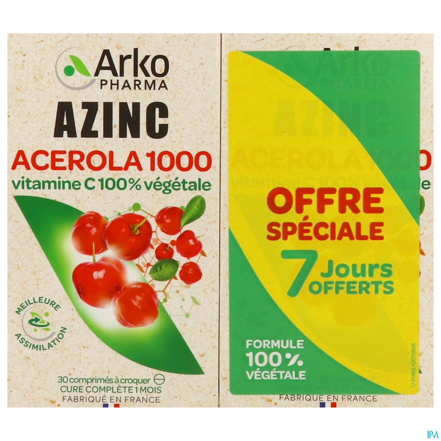 AZINC VEGETAL ACEROLA 1000 CPR30X2