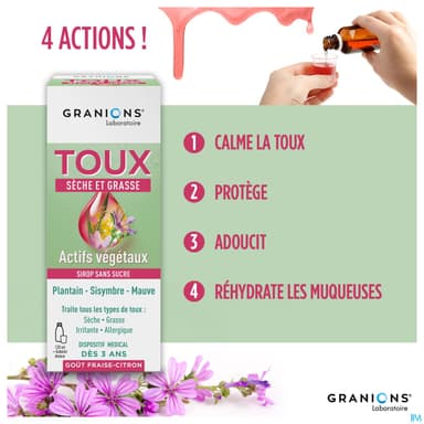GRANIONS TOUX SECHE GRASSE SP120ML