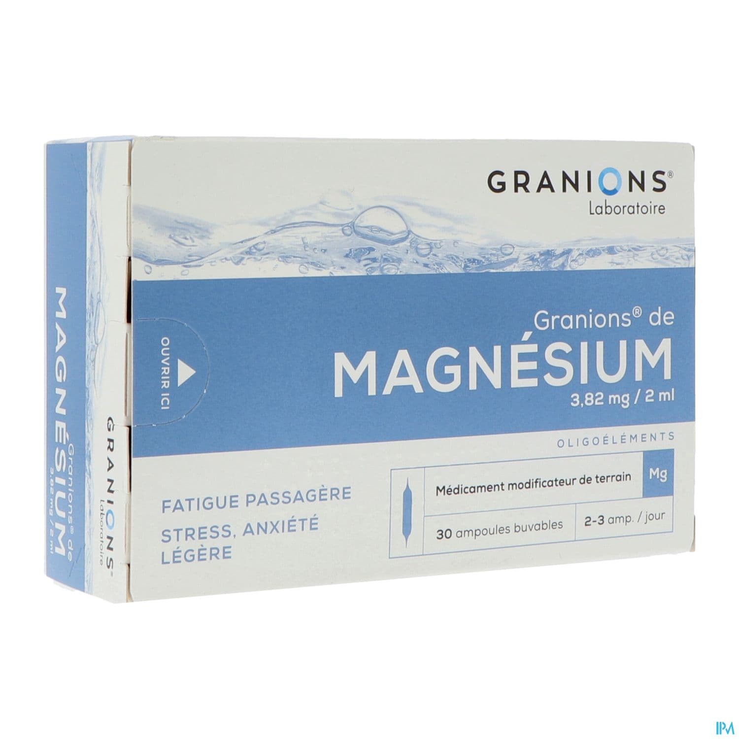 Granions Magnesium 3mg82/2ml Solution Buvable Ampoule 2ml 30