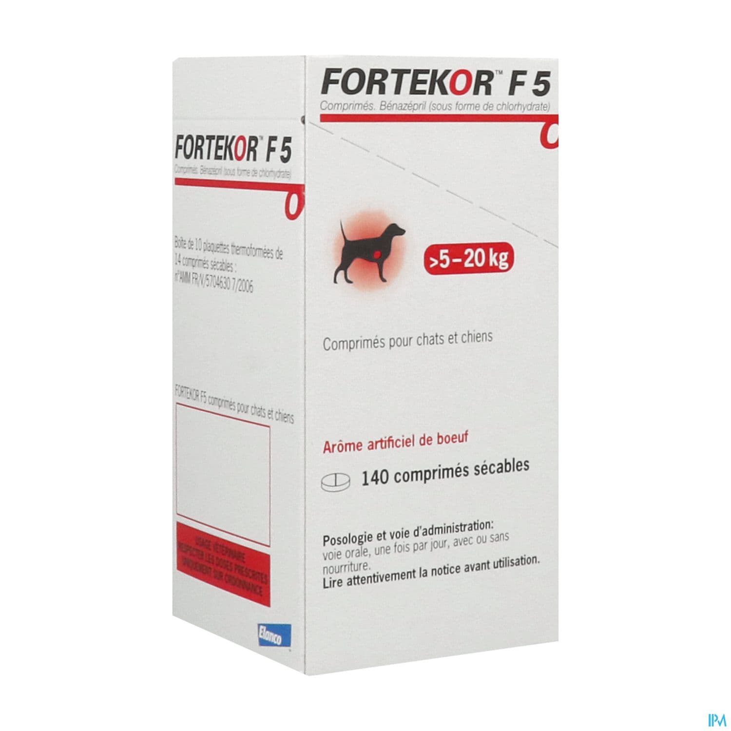 Elanco Fortekor F 5mg Comprime 140 — Nouvelle Pharmacie Serrier
