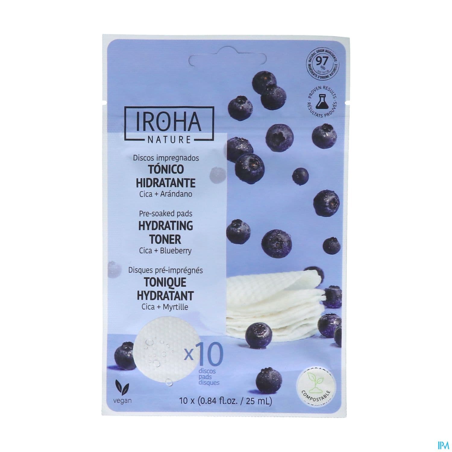 Iroha Coton Tonique Hydratant Et Apaisant X10