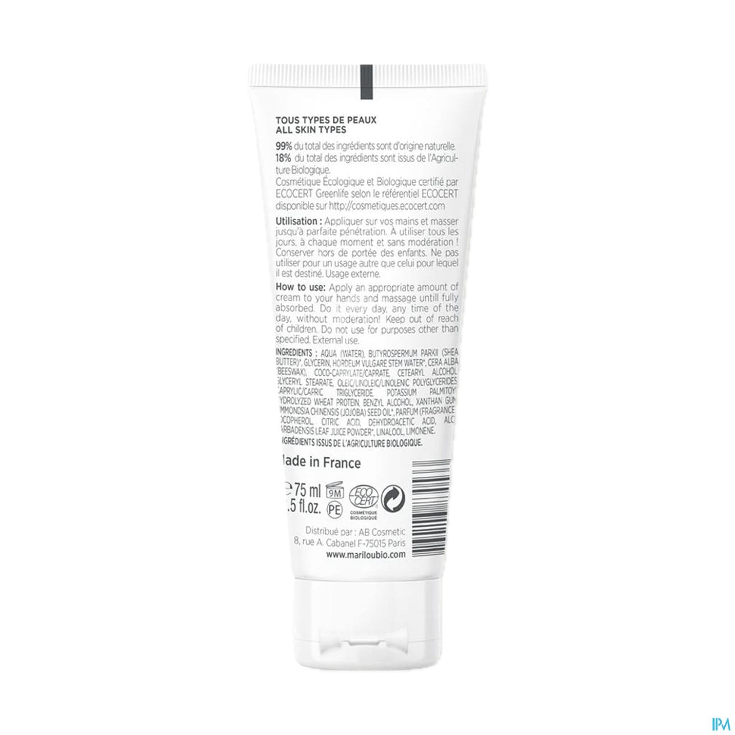 MARILOU CREME MAIN 75ML