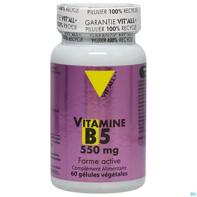 Vit All+ Vitamine B5 550mg Gelule 60