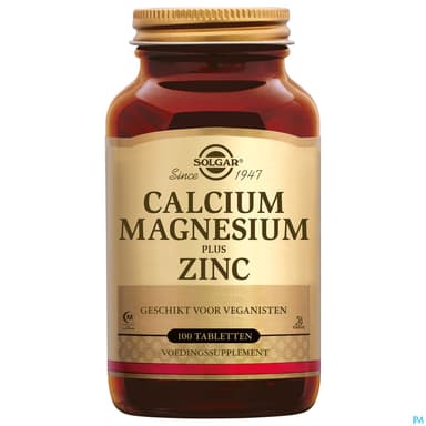 Solgar Calcium Magnesium Plus Zinc Comprime 100