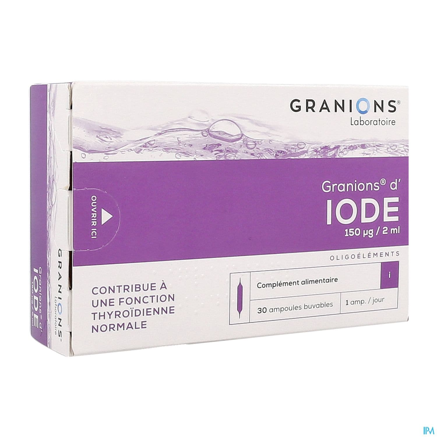 Granions Iode Solution Buvable Ampoule 2ml 30
