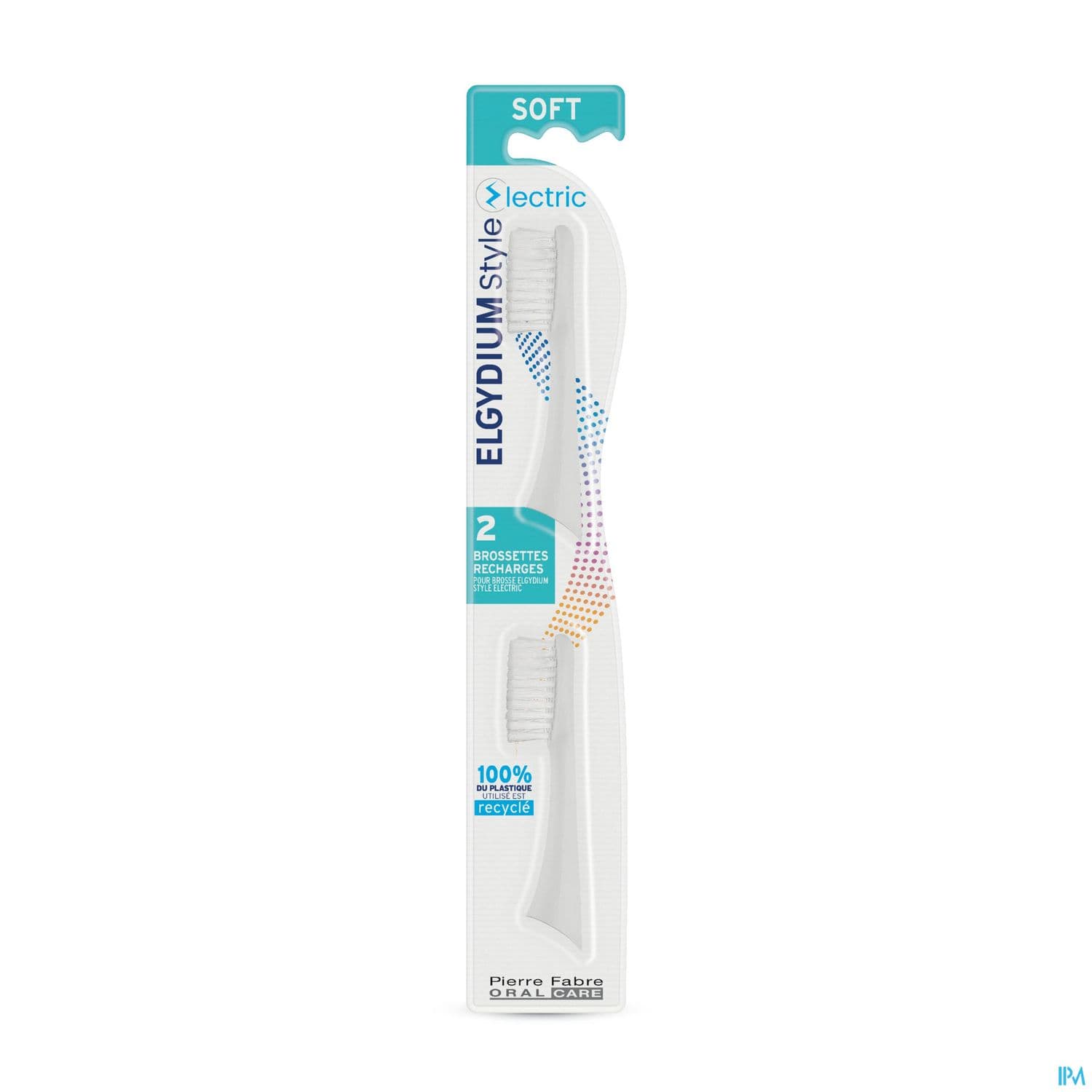 Elgydium Style Recharge Brosse A Dents Electrique Souple X2