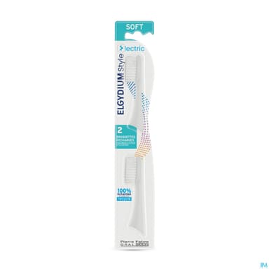 Elgydium Style Recharge Brosse A Dents Electrique Souple X2
