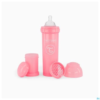 TWISTSHAKE BIB 330ML ROSE PAST 4M+