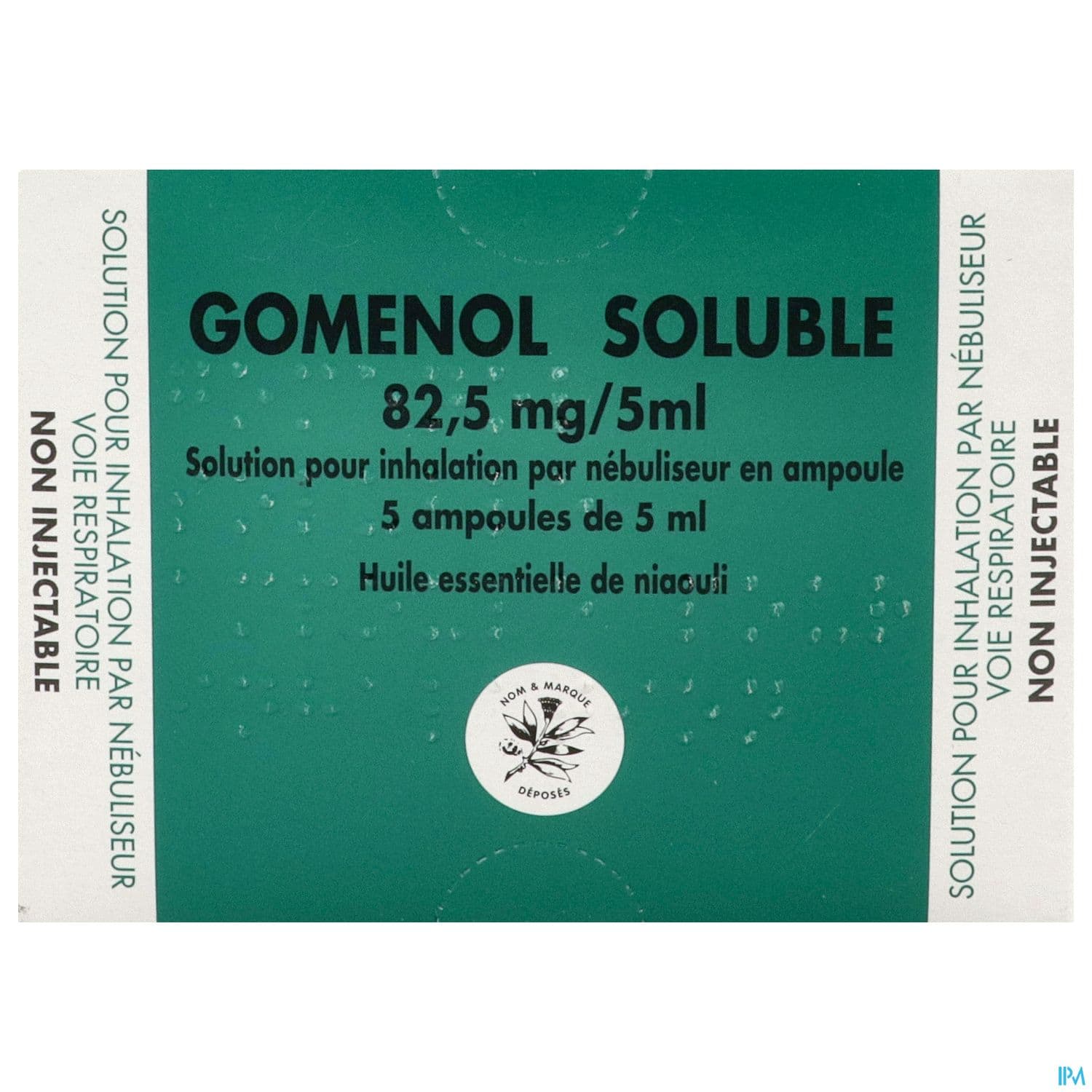 GOMENOL SOLUBLE 82,5MG/5ML AMP 5
