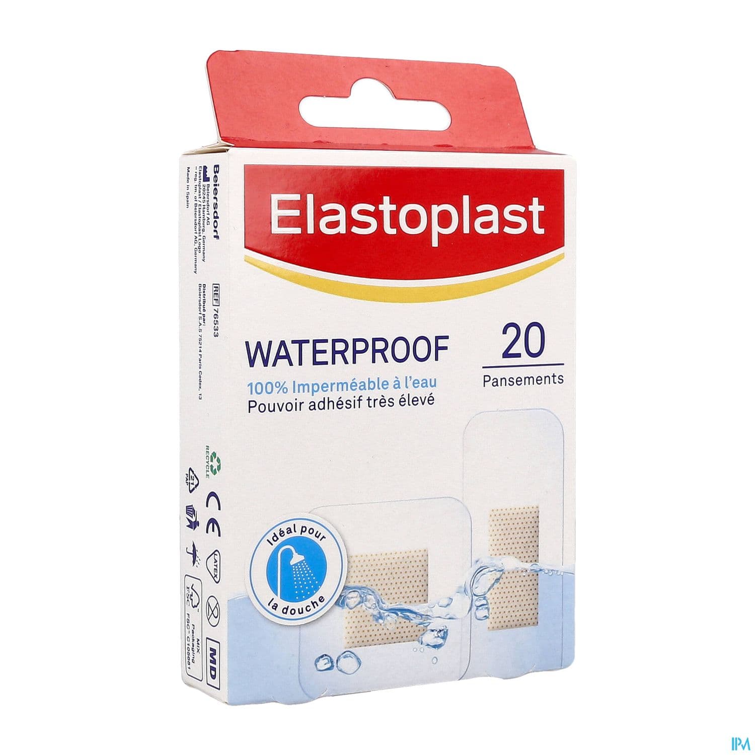 Elastoplast Waterproof Pansement Plastique 2tailles 20