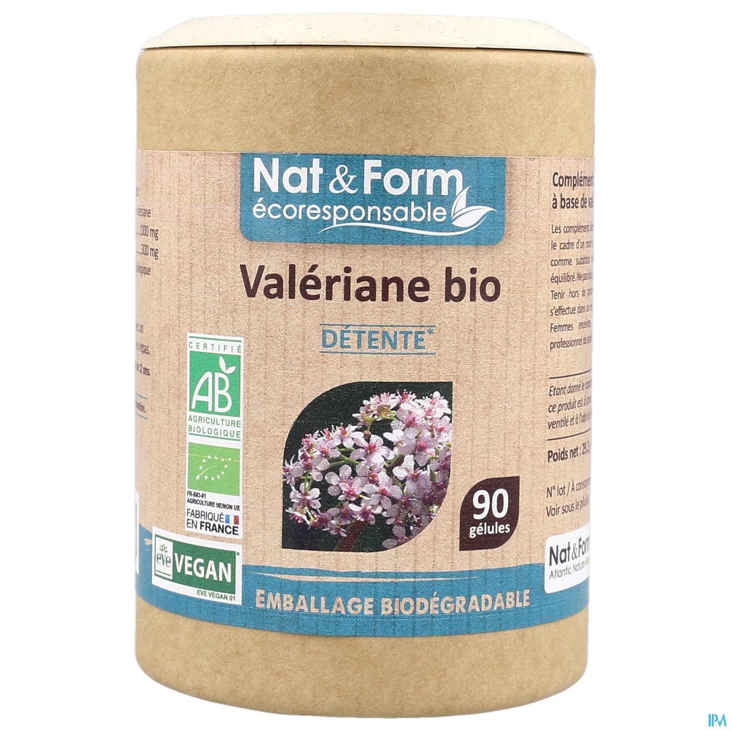 Nat Et Form Ecoresponsable Valeriane Bio Gelule Vegetale 90
